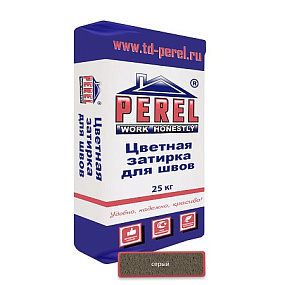 Серая затирочная смесь Perel RL 25 кг PEREL
