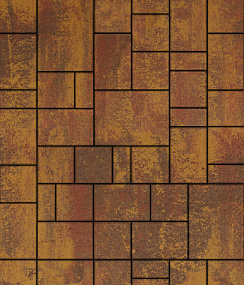 Тротуарная плитка МЮНХЕН- Б.2.Фсм.6, комплект из 4 видов плит Листопад гладкий Выбор