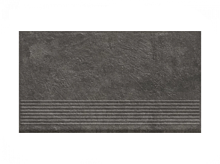 Фронтальная клинкерная ступень простая Paradyz Carrizo Bazalt, 300*600*11 мм Hit Ceramics