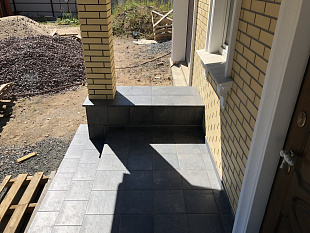 Фронтальная клинкерная ступень простая Paradyz Viano Antracite, 300*600*11 мм Hit Ceramics