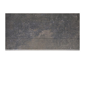 Фронтальная клинкерная ступень простая Paradyz Viano Antracite, 300*600*11 мм Hit Ceramics