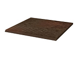 Фронтальная клинкерная ступень простая Paradyz Semir Brown, 300*300*11 мм Hit Ceramics