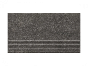 Фронтальная клинкерная ступень простая Paradyz Carrizo Bazalt, 300*600*11 мм Hit Ceramics