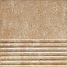 Фронтальная клинкерная ступень простая Paradyz Ilario Beige, 300*300*11 мм Hit Ceramics
