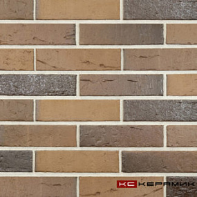 Пустотелый лицевой керамический кирпич с утолщенной стенкой КС Керамик Рочестер ручная формовка (УС)