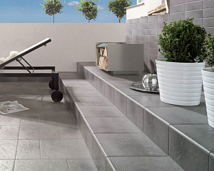 Угловая клинкерная ступень с капиносом Paradyz Taurus Grys, 330*330*11 мм Hit Ceramics