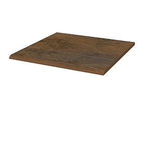 Фронтальная клинкерная ступень простая Paradyz Semir Beige, 300*300*11 мм Hit Ceramics