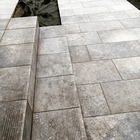 Фронтальная клинкерная ступень простая Paradyz Viano Grys, 300*300*11 мм Hit Ceramics