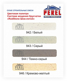 Система мощения брусчатки серая Perel RodStone 0943 Шов-литой