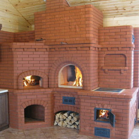 Пустотелый лицевой керамический кирпич КС Керамик Красный R60