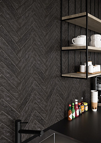 Клинкерная фасадная плитка Paradyz Scandiano Nero Hit Ceramics