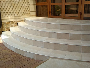 Фронтальная клинкерная ступень простая Paradyz Scandiano Beige, 300*300*11 мм Hit Ceramics