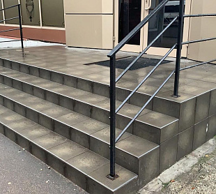 Фронтальная клинкерная ступень простая Paradyz Semir Grafit, 300*300*11 мм Hit Ceramics