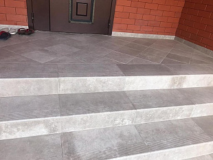 Фронтальная клинкерная ступень с капиносом Paradyz Viano Beige, 330*299*11 мм Hit Ceramics