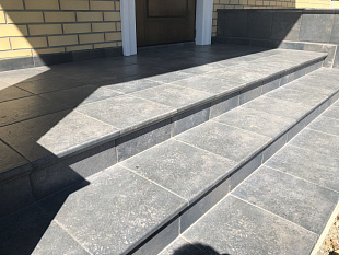 Фронтальная клинкерная ступень простая Paradyz Viano Antracite, 300*600*11 мм Hit Ceramics