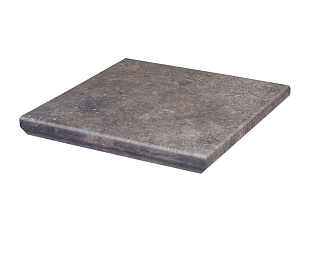 Угловая клинкерная ступень с капиносом Paradyz Viano Grys, 330*330*11 мм Hit Ceramics