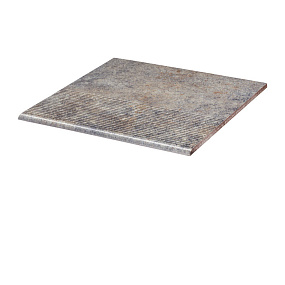 Фронтальная клинкерная ступень простая Paradyz Viano Grys, 300*300*11 мм Hit Ceramics