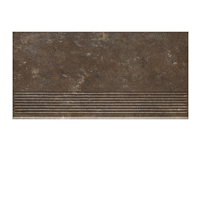 Фронтальная клинкерная ступень простая Paradyz Ilario Brown, 300*600*11 мм Hit Ceramics